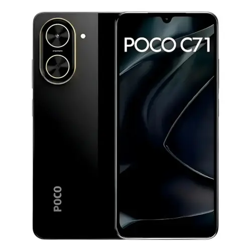 Smartphone Xiaomi POCO C71 4G - 4GB RAM | 4GB Virtual | 128GB | Tela 6,88" HD+ | Preto