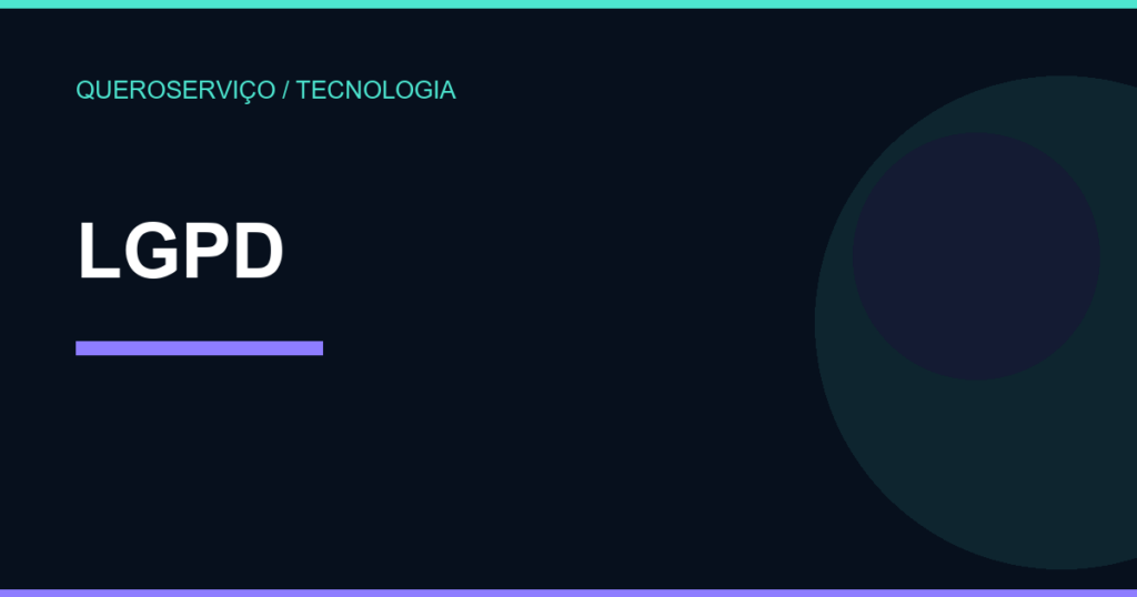 Imagem destaque sobre LGPD para sites e proteção de dados