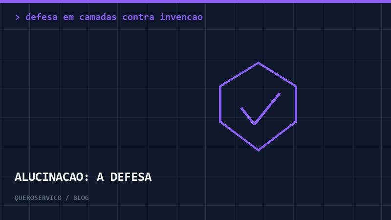 Defesa em camadas contra alucinações de IA