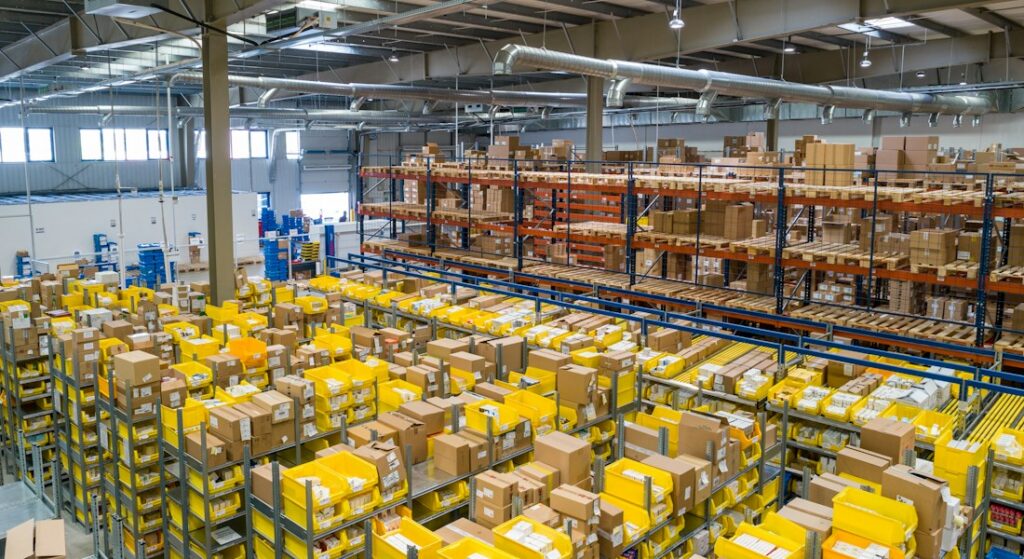 Embalagens e expedição de delivery organizada para despacho ágil e rastreamento em tempo real